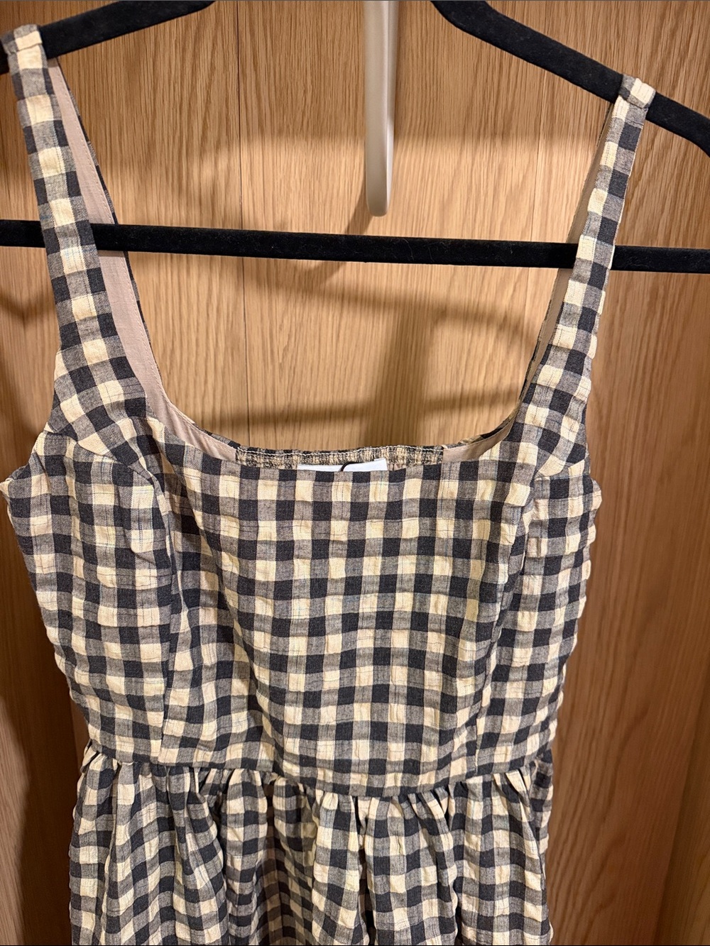 Princess Polly Black and Cream Gingham Maxi Dress - Picture 5 of 7